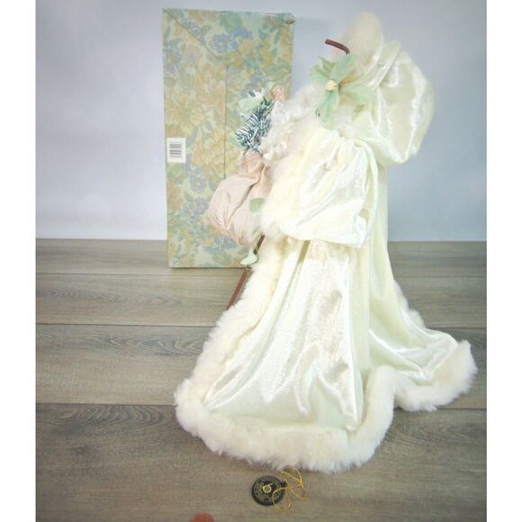 NEW Brinn's 1993 ENGLISH GARDEN SANTA 16" DOLL Porcelain Father Christmas Decor - Picture 11 of 12